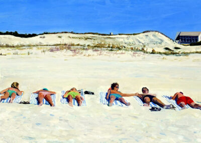 Spring Break, 15.5 x 31.5", oil on panel