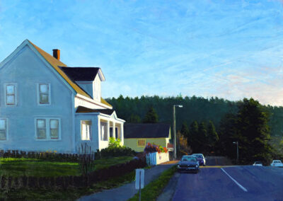 Sunday Morning Main Street, 19 x 25", oil on panel