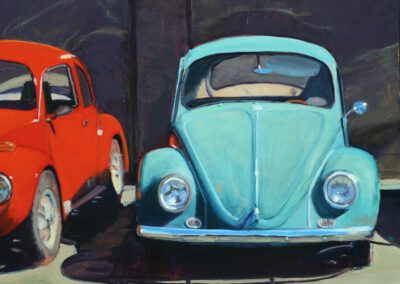 Bug and a Half, 13 x 13", oil on panel