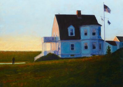 Last Light (Point Marshall, ME), 16 x 20", oil on panel