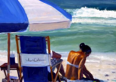 On the Sand, 12 x12, oil on panel