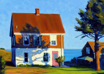 Morning View Horn Hill (Monhegan Island), 16 x 20", oil on panel
