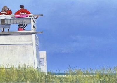 Bend in the Road, 30 x 60", oil on canvas